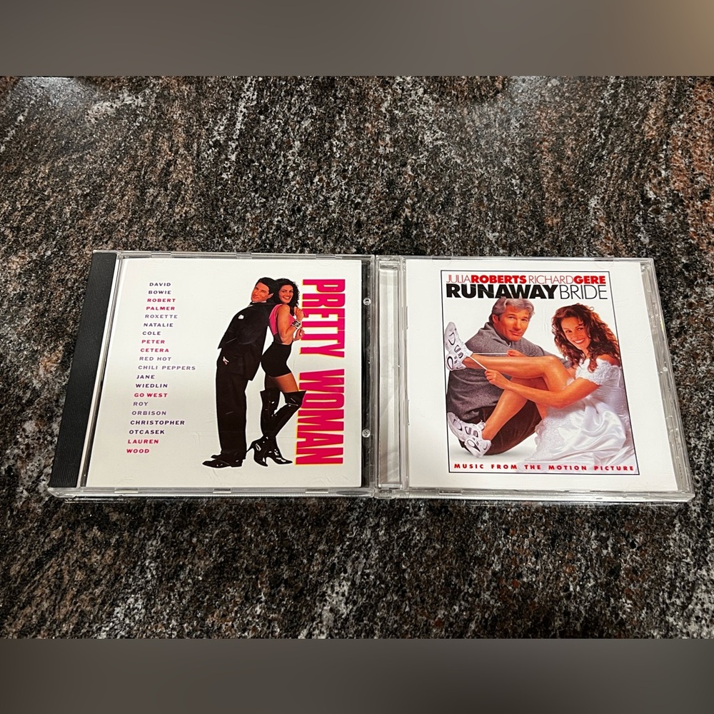 Pretty Woman & Runaway Bride Soundtrack CDs Julia Roberts Bundle Y2K Pop Culture